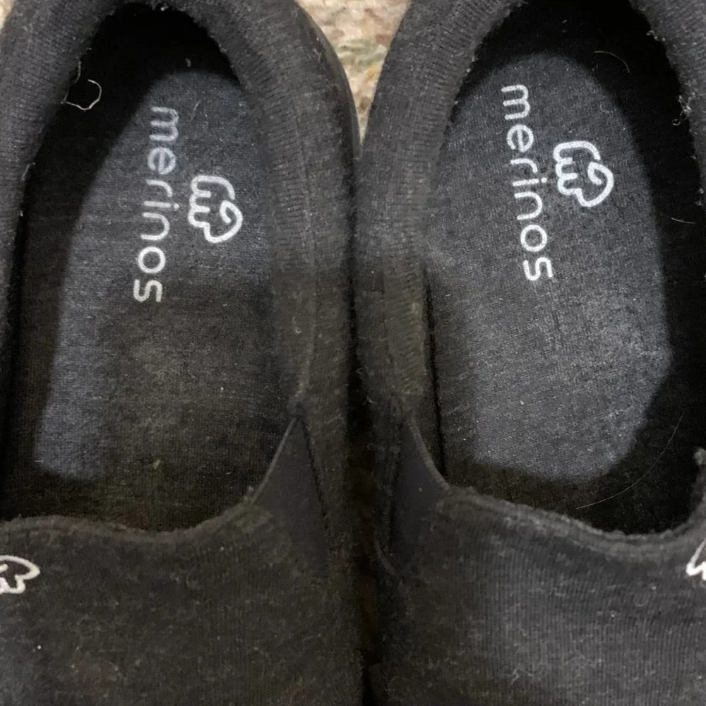 Merinos Men's Slip Ons Size 11 Carbon Grey Breathable Merino Wool Lightweight